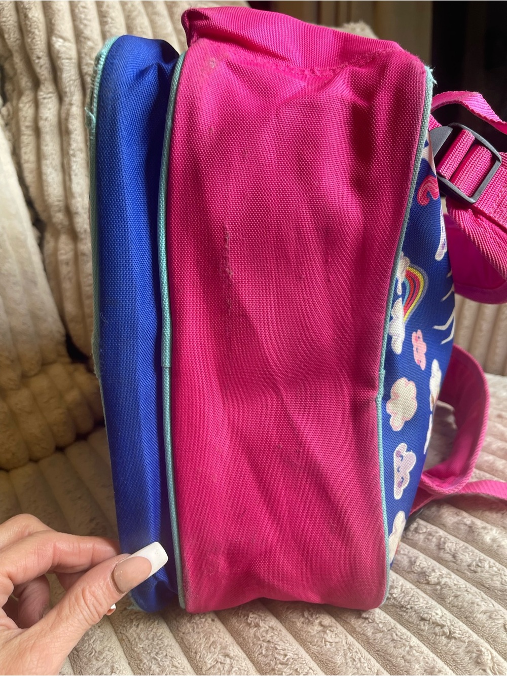 Crocodile Creek Kids Unicorn Backpack in Blue and Pink - Picture 5 of 8